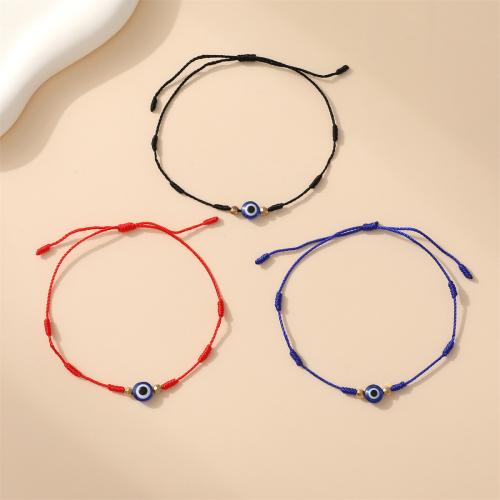 Fashion Create Wax Cord Bracelets Resin with Wax Cord Unisex Length Approx 18-32 cm Sold By Set