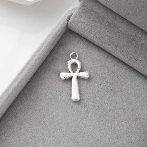 Zinklegering Cross Hangers, Zinc Alloy, Oversteken, antiek zilver plated, DIY, 22x13x2mm, 800pC's/KG, Verkocht door KG