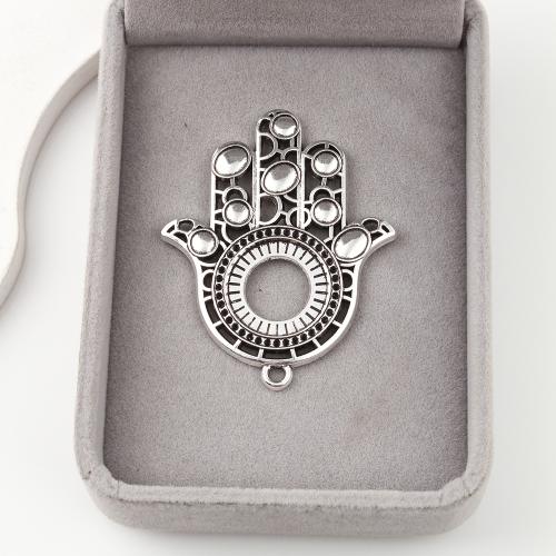 Zinc Alloy Hand Pendants antique silver color plated DIY Sold By KG