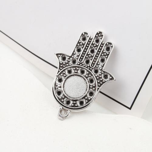 Zinc Alloy Hand Pendants antique silver color plated DIY Sold By KG