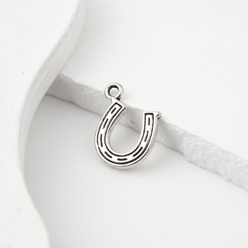 Zinc Alloy Pendants Horseshoes antique silver color plated DIY Sold By KG