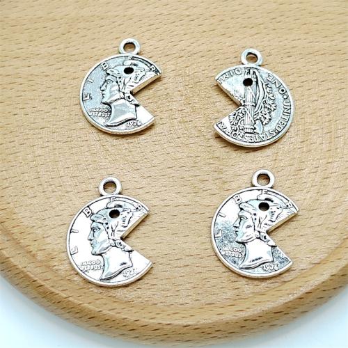 Zinc Alloy Pendants antique silver color plated DIY Sold By Bag