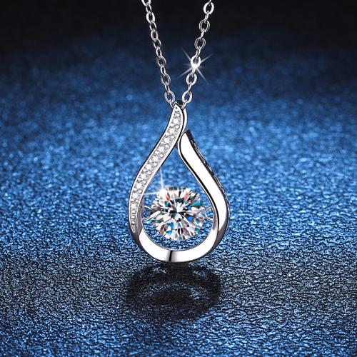 925 Sterling Silver Necklace with 2inch extender chain Teardrop cross chain & for woman & hollow Length Approx 15.7 Inch Sold By PC