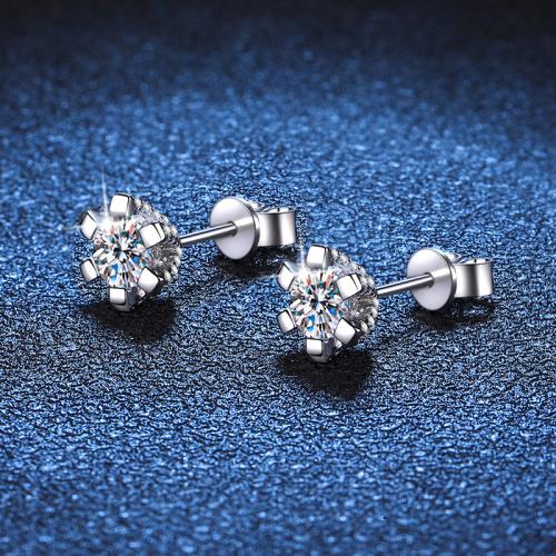 925 Sterling Silver Stud Earring & for woman Sold By Pair