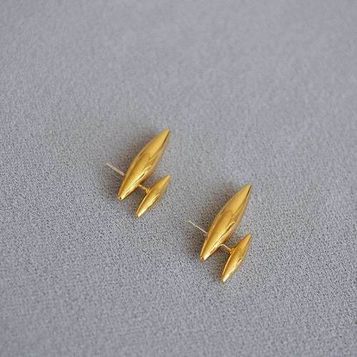 Brass Stud Earring fashion jewelry & for woman 22.50mm Sold By Pair