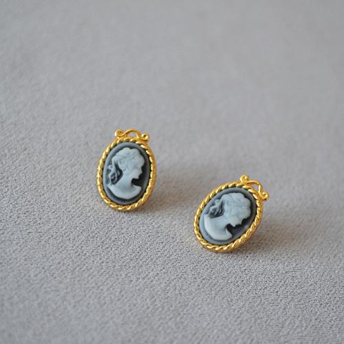 Brass Stud Earring with Resin fashion jewelry & for woman 15mm Sold By Pair