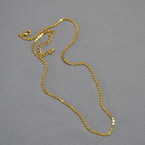 Brass Necklace with 5cm extender chain fashion jewelry & for woman Length Approx 45 cm Sold By PC