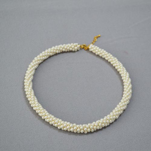 Glass Beads Necklaces Glass Pearl with 5cm extender chain fashion jewelry & for woman Length Approx 45 cm Sold By PC