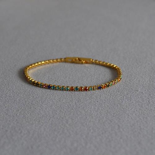 Messing Armband, Modeschmuck & verschiedene Größen vorhanden & Micro pave Zirkonia & für Frau, verkauft von PC