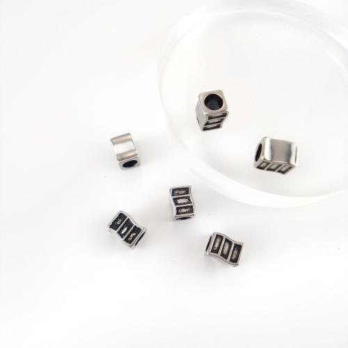 حبات الفولاذ المقاوم للصدأ, 304 الفولاذ المقاوم للصدأ, مطلي, ديي, 10x7mm, تباع بواسطة PC