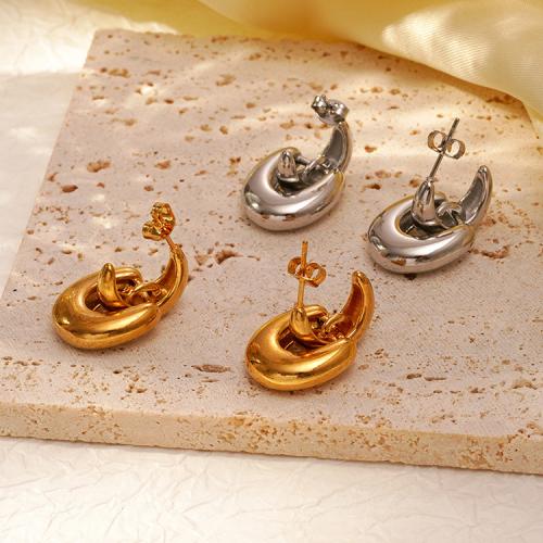 Stainless Steel Drop Earring 304 Stainless Steel plated for woman Sold By Pair