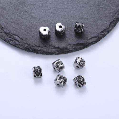 Edelstahl-Beads, 304 Edelstahl, plattiert, DIY, verkauft von PC