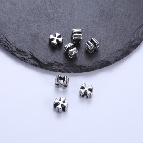 Stainless Steel Beads 304 Stainless Steel Snowflake plated DIY Sold By PC