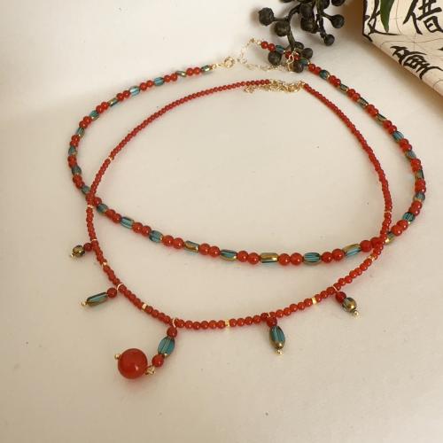 Natural Gemstone Necklace fashion jewelry Sold By PC