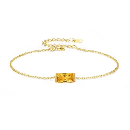 Cubic Zirconia Micro Pave Brass Bracelet with 3CM extender chain plated micro pave cubic zirconia & for woman Length Approx 17 cm Sold By PC