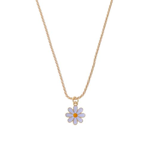 Zinc Alloy Jewelry Necklace for woman & enamel golden Length Approx 45-50 cm Sold By Set