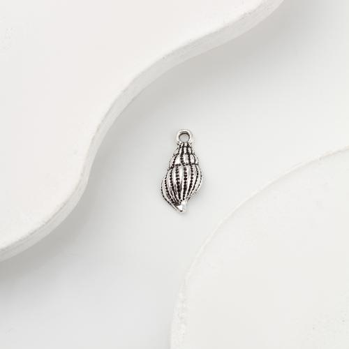 Zinc Alloy Pendants Conch antique silver color plated DIY Sold By KG