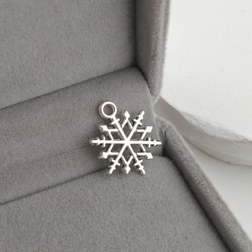 Zinc Alloy Pendants Snowflake antique silver color plated DIY Sold By KG