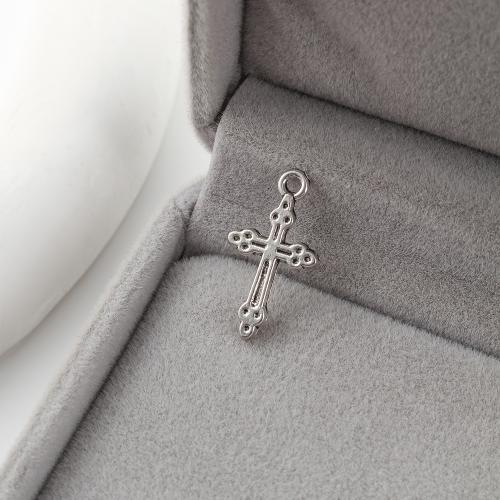 Zinc Alloy Cross Pendants antique silver color plated DIY Sold By KG