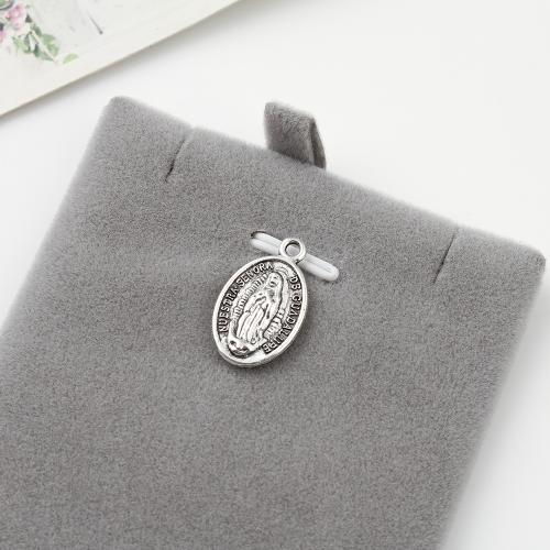 Zinc Alloy Pendants Virgin Mary antique silver color plated DIY Sold By KG