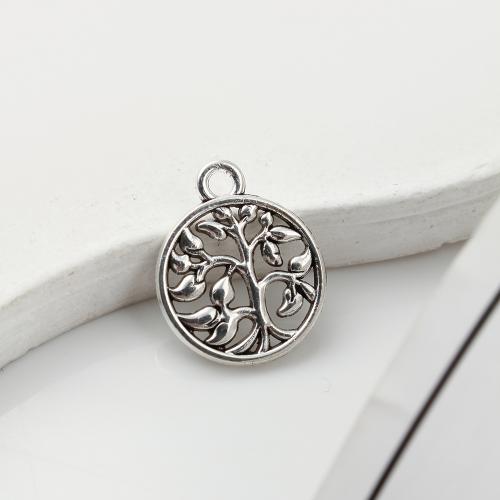 Zinc Alloy Pendants Tree antique silver color plated DIY Sold By KG