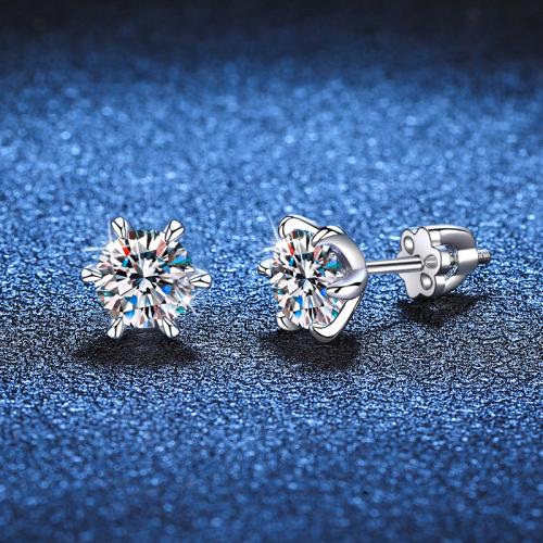 925 Sterling Silver Stud Earring & for woman Sold By Pair