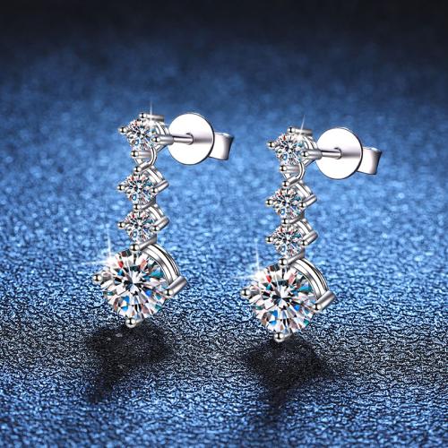 925 пробы Сережка, различные материалы для выбора & Женский, earring length 15-20mm, продается Пара