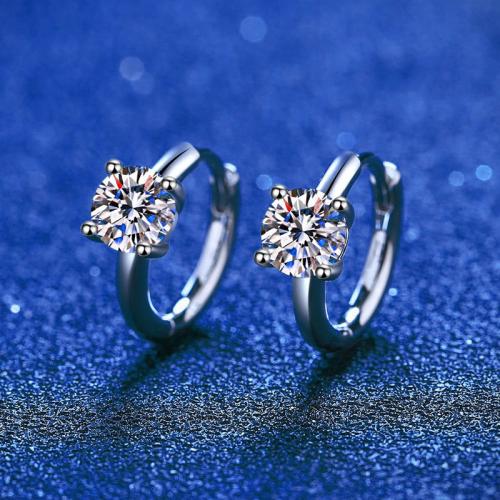 925 Sterling Silver Huggie Hoop Earring & for woman 10mm Sold By Pair