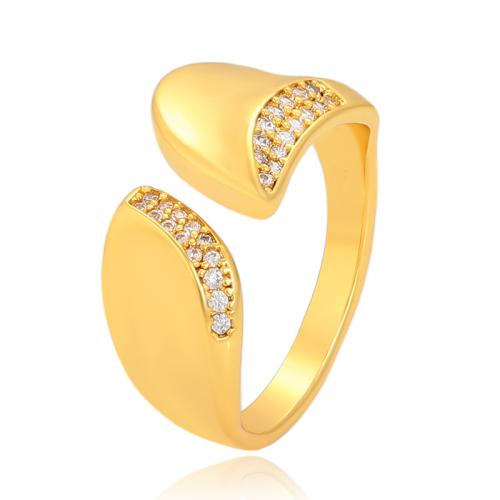 Zinc Alloy Finger Ring fashion jewelry & micro pave cubic zirconia & for woman Sold By PC