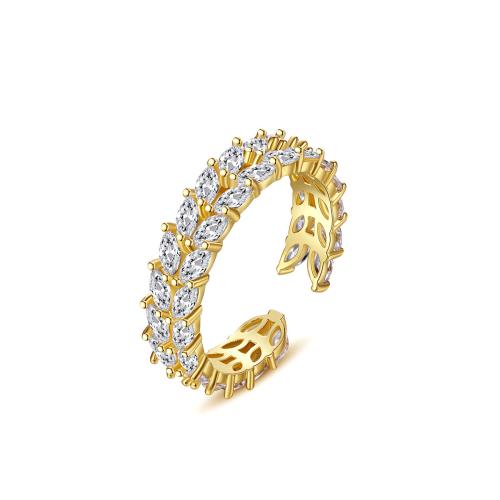 Cubic Zirconia Micro Pave Brass Ring fashion jewelry & micro pave cubic zirconia & for woman Sold By PC