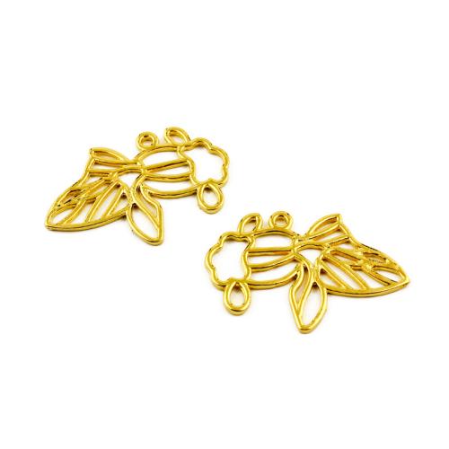 Zinc Alloy Animal Pendants Goldfish gold color plated DIY Sold By Bag