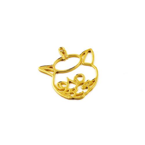 Zinc Alloy Animal Pendants gold color plated DIY Sold By Bag