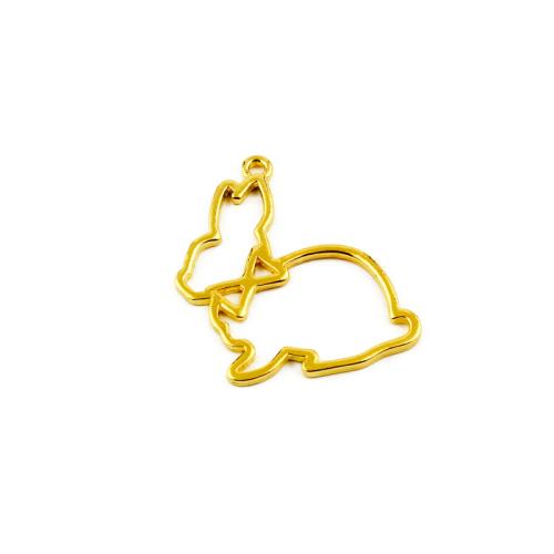 Zinc Alloy Animal Pendants gold color plated DIY Sold By Bag