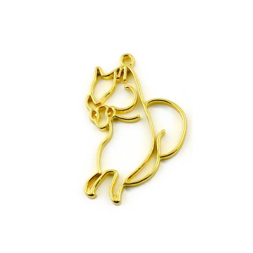 Zinc Alloy Animal Pendants gold color plated DIY Sold By Bag