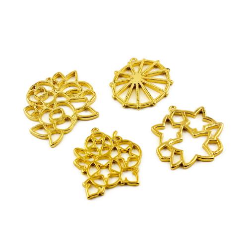 Zinc Alloy Pendants gold color plated DIY Sold By Bag