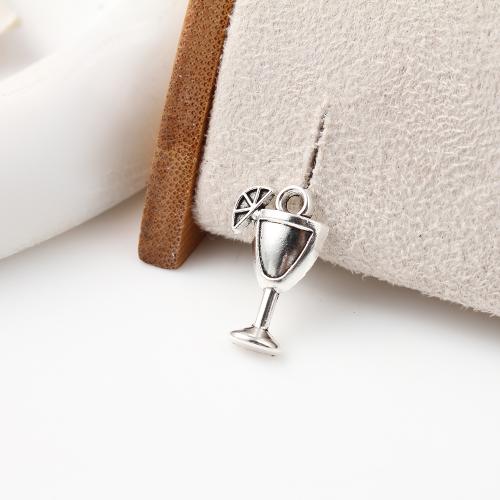 Zinc Alloy Pendants Cup antique silver color plated DIY Sold By KG