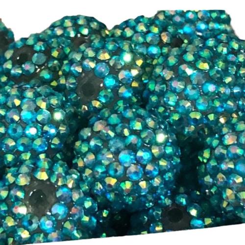 Resin Jewelry Beads with Acrylic DIY blue Sold By Bag