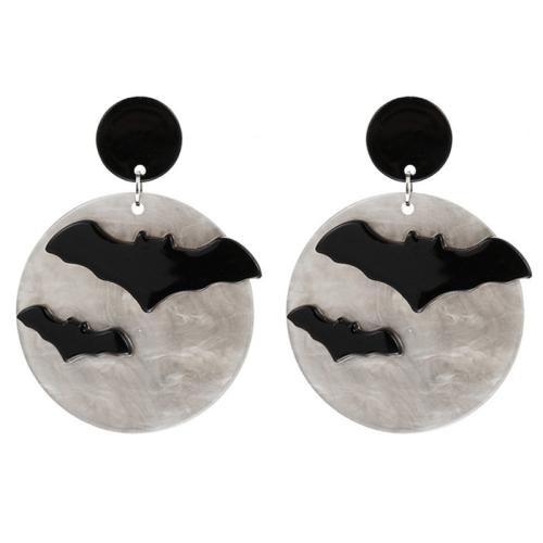 Acrylic Jewelry Earring Halloween Design & fashion jewelry & for woman Sold By Pair