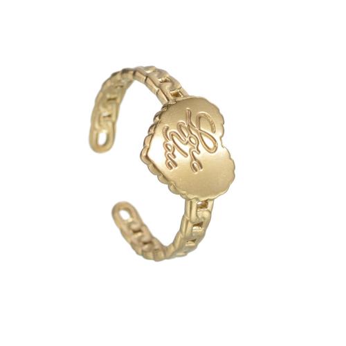 Vinger Ring in edelstaal, 304 roestvrij staal, Hart, mode sieraden & voor vrouw, gouden, Verkocht door PC