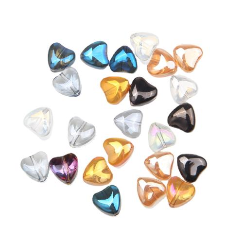 Fashion Glass Beads Heart DIY 8mm Sold By Bag