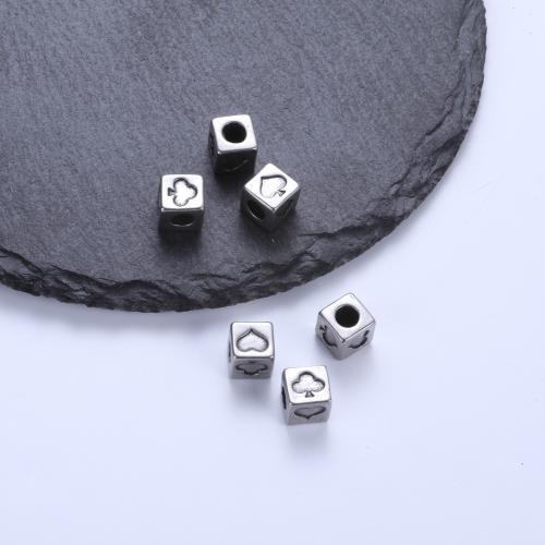 Stainless Steel Beads 304 Stainless Steel Square plated DIY Sold By PC