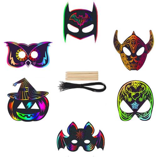 papier Scratch Art Peinture papier, Impression, Halloween Design & DIY & styles différents pour le choix, 6PC/sac, Vendu par sac