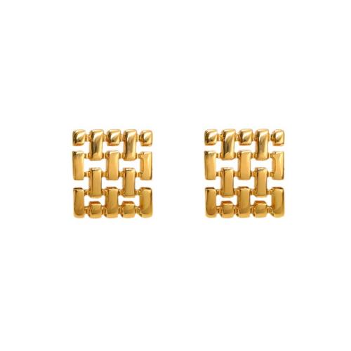 Brass Stud Earring plated for woman gold Sold By Pair