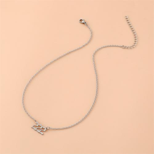 Stainless Steel Jewelry Necklace 304 Stainless Steel plated & for woman original color Sold By PC