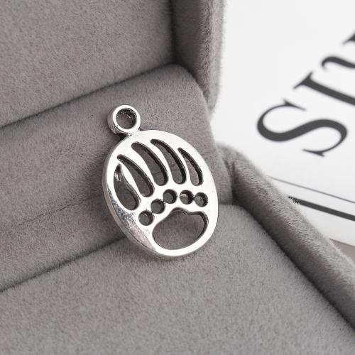 Zinc Alloy Pendants Claw antique silver color plated DIY Sold By KG