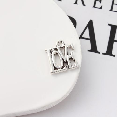 Zinc Alloy Alphabet and number Pendants Alphabet Letter antique silver color plated DIY Sold By KG