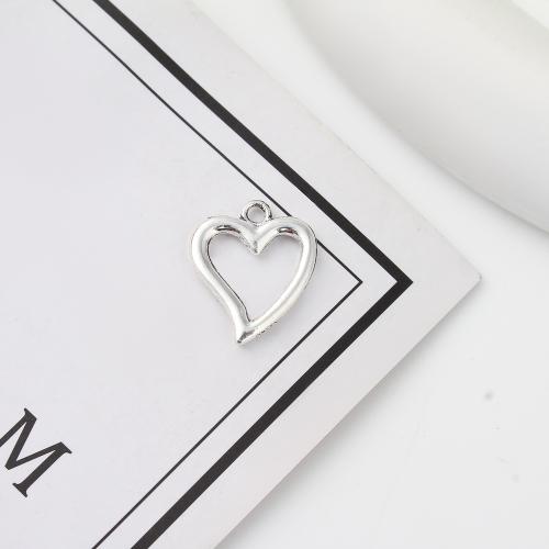 Zinc Alloy Heart Pendler, antik sølv farve forgyldt, du kan DIY, 15x2x18mm, 1000pc'er/KG, Solgt af KG