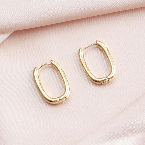 Zinc Alloy Lever Back Earring Letter U plated for woman & hollow 23mm Sold By Pair