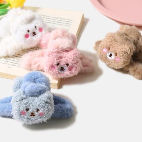 Hair Claw Clips Plush handmade for woman 125mm Sold By PC