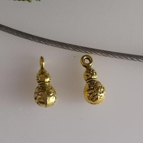 Zinc Alloy Pendants Calabash antique gold color plated DIY Sold By Bag